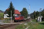 180 013 mit einem KLV Zug am 07.09.2013 bei Kurort Rathen.