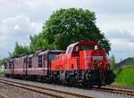 261 065-7 mit 180 019, 180 010 und 180 009 stehen am 13.05.13 in Chemnitz-Süd.