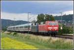 Diese Doppeltraktion aus 181 219 und 181 206 erfreute mich am 28.6.2007 am IC 2356.