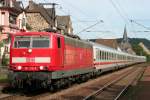 Die 181 210-6 zieht einen IC von Emden nach Luxemburg durch Pommern am 10.09.2011