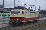 Lokomotive 181 215-5 am 16.01.2021 in Solingen Hbf.
