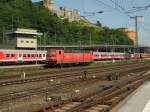 181 212-2  Mosel  hat den IC333  Norderney  aus Luxembourg nach Koblenz gebracht und an eine 101 bergeben.Koblenz 26.6.2010