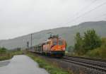 Die 1142 579 mit einen leeren Autozug Richtung Wrzburg am 18.09.13.