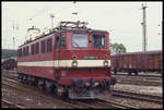 251008 rangiert hier am 22.6.1991 im Bahnhof Blankenburg.