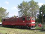 251 012 in Farbgebung DR, jedoch mit DB-Logo - Freigelnde am ehemaligen Bw Weimar, 09.10.2005
