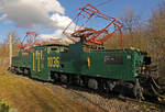 Industriedenkmal Hürth Knapsack Henschel / Siemens-Schuckert EL-4 RBW 1036 im Portrait , Bj.1948 , aufgenommen am 10.03.2019