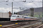 ICE 401 580-0 durchfährt den Bahnhof Sissach.