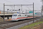 ICE 401 087-4 fährt Richtung Bahnhof SBB. Die Aufnahme stammt vom 16.11.2017.