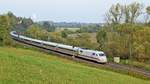 DB Fernverkehr Tz 105 (401 005/505)  Offenbach am Main  als ICE 579 Hamburg-Altona - Stuttgart Hbf, Umleiter wegen Bauarbeiten auf SFS Hannover - Göttingen (Elze, 24.10.19).