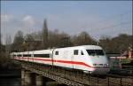 401 501/001 (9380 5401 001-2 D-DB)  Gieen  ist am 07.03.2009 als ICE 1023, Hamburg-Altona - Frankfurt(Main)Hbf, unterwegs.