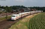 401 088-0  Hildesheim  als ICE 1125 (Kiel Hbf-Regensburg Hbf) bei Lengerich 13.8.10