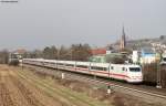 401 054-2 (?) als ICE 74 (Zrich HB-Kiel Hbf) bei Tenningen 19.2.11