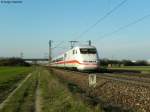 25.03.2011: 401 073-1 (ohne Stdtename) als ICE 77 (Hamburg-Zrich) Richtung Sden.