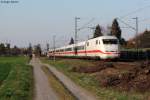 401 080-7  Castrop-Rauxel  als ICE 77 am 21.03.2012 bei Blankenloch.