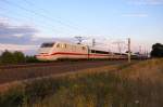 401 505-3  Offenbach am Main  als ICE 706 von Berlin Sdkreuz nach Hamburg-Altona in Vietznitz.