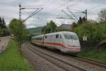 Nachschuss auf ICE 276 (Interlaken Ost - Berlin Hbf (tief)), der am 09.05.2013 auerplanmig als 401 007-0 und ohne Speisewagen verkehrte.