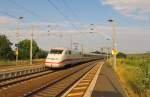 DB 401 055-9  Rosenheim  als umgeleiteter ICE 377 von Berlin Hbf (tief) nach Basel SBB, am 26.07.2013 in Erfurt Vieselbach.