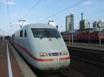 DB ICE 1, TK 401 516-0 mit FL im Dortmunder Hbf.,Gleis 11 ,
bei der Ausfahrt nach Nrnberg,Danke an den freundlichen TF fr das FL .(23.09.2007) 