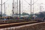 Tag der offenen Tr im ICE Bahnbetriebswerk in Hamburg-Eidelstedt 1990