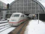 Hier 402 015-2  Bitterfeld  und 402 026-9  Luterstadt Wittenberg  als ein ICE10 von Berlin Ostbahnhof nach Kln Hbf.