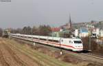 402 045-9 und 401 513-7  Frankenthal/Pfalz  als ICE 71 (Hamburg Altona-Basel SBB) bei Tenningen 19.2.11