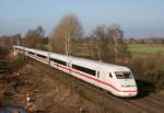 ICE 587 (Hamburg-Altona–Mnchen Hbf) am 30.11.2011 zwischen Winsen (Luhe) und Radbruch