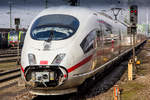 BR403 verlässt den Badischen Bahnhof von Basel Richtung Dortmund Hbf am 18.02.2017