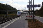 Der ICE3 aus Brüssel-Süd nach Frankfurt am Main und kommt durch den Stolberger-Hbf(Rheinland) aus Richtung Aachen-Hbf und fährt in Richtung Köln.