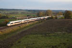 403 019  Bergisch Gladbach  mit dem ICE 528 von München Hbf nach Dortmund Hbf bei Fahlenbach, 21.10.2017