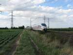 Ein ICE611 von Dortmund Hbf nach Mnchen Hbf.Am 09.08.08 bei der durchfahrt in Lampertheim.