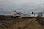 Am 03.01.2014 fuhr 403 002-9  Hansestadt Lübeck  zusammen mit einer Schwester Einheit als ICE 108 (Basel SBB - Düsseldorf Hbf).