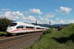 403 030-0  Göttingen  und 406 007-5  Hannover  am 08.08.2014 als ICE 104/504 (Basel SBB - Amsterdam Centraal/Köln Hbf) bei Kollmarsreute auf dem Weg zum nächsten Zwischenhalt in