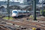 ICE Ausfahrt Hbf Köln in Richtung Deutz - 31.07.2014