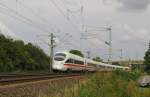 DB 411 071-4  Oschatz  als ICE 1556 von Dresden Hbf nach Wiesbaden Hbf, am 31.08.2012 bei Ingersleben.