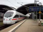 ICE 208 nach Berlin Hbf fuhr am 25.10.14 in Halle(Saale)Hbf abweichend von Gleis 8 ab.