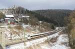 411 001 (Neustadt an der Weinstraße) zu sehen am 25.01.15 in Lauenstein.