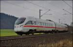 ICE-T 411 073-0 (Halle/Saale) in Richtung Fulda unterwegs am 28.01.15 bei Hermannspiegel.