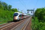 415 022 mit Werbung fr 175 Jahre Eisenbahn, dahinter 411 025 am 26.05.2010 durch Berlin-Lichterfelde Ost auf den Weg nach Leipzig und Mnchen