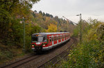 Zwei ET 420 auf ihrer Abschiedstour vom 4.11.16 beim ehemaligen Haltepunkt Stuttgart Heslach