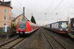 DB S-Bahn Rhein Main 423 305-2 am 06.01.18 in am 06.01.17 in Frankfurt am Main Frankfurter Berg vom Bahnsteig aus fotografiert