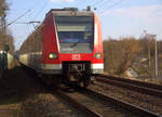 Die S11 von Bergisch-Gladbach nach Düsseldorf-Flughafen/Terminal und kommt aus Richtung Köln und fährt in Dormagen-Chempark,Dormagen,Nievenheim,Neuss-Allerheiligen,Neuss-Norf und