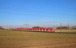 DB Regio S-Bahn Rhein Main 423 xxx und 423 xxx als S6 nach Frankfurt Süd am 18.11.18 auf der KBS630 bei Bad Vilbel Dortelweil 