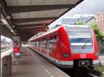 Am 14.5.14 stand ein Meridian nach Deisenhofen im Münchener Hauptbahnhof.