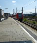 423 163-5 fährt hier am 12.06.2014 aus dem S-Bahnhof München-Hackebrücke aus.