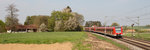 Am vorerst letzten sonnigen 22.04.16 konnte 423 684-0 als S2 nach Petershausen am Ortsrand von Markt Schwaben im Bild festgehalten werden.