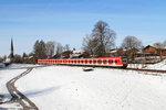 423 098 + 364 als Lt am 04.03.2016 bei Föching.