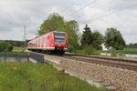 423 265-8 als S2 nach Erding konnte am 15.05.16 am Rande Markt Schwabens fotografiert werden.