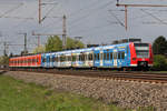 424 506-4 als S2 nach Nienburg(Weser) in Dedensen-Gümmer 19.4.2017