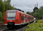 Nachschuß auf eine S2 nach Mosbach Baden beim Verlassen von Neckargerach am 8.10.2017