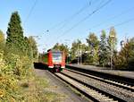 RB 33 nach Aachen Hbf bei der Einfahrt in Erkelenz am Sonntag den 15.10.2017